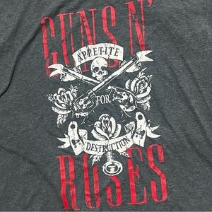 Guns N’ Roses Appetite For Destruction Gray Graphic Tee by Bravado, Used/Fair